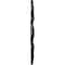 Ekena Millwork Peralta Ceiling Medallion (Fits Canopies up to 4 5/8"), 17 3/4"OD x 3 1/8"ID x 1"P, Black Pearl CM17PEBPS - alternate 2
